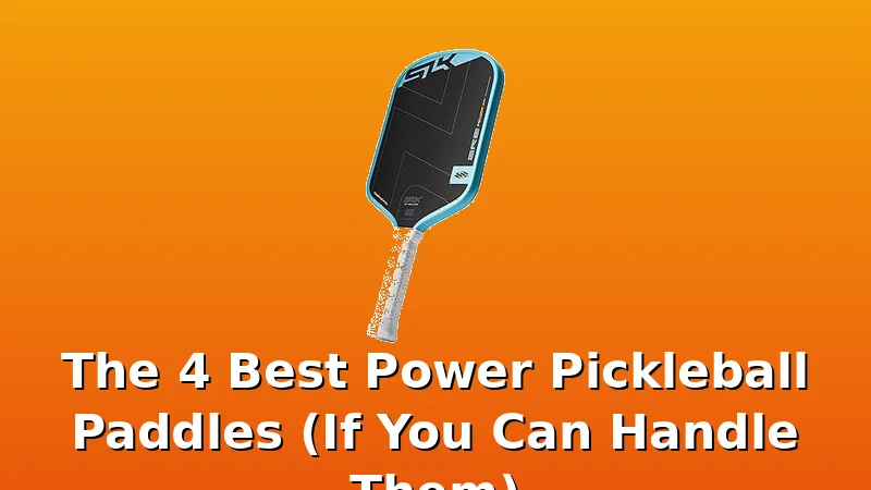 The 4 Best Power Pickleball Paddles (If You Can Handle Them) - PickleballPaddleScore review with measurements and honest opinion