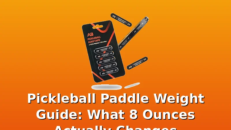 Pickleball Paddle Weight Guide: What 8 Ounces Actually Changes - PickleballPaddleScore review with measurements and honest opinion