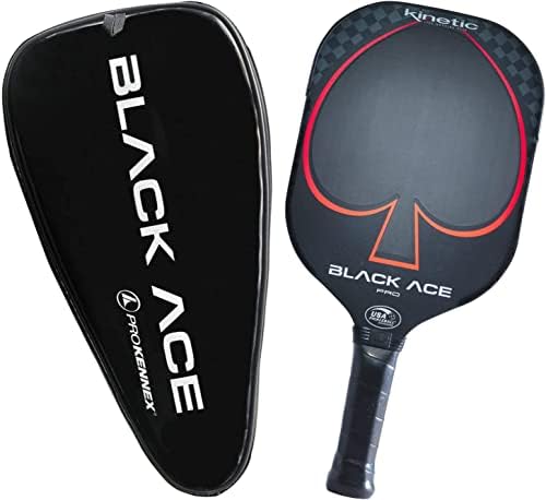 PROKENNEX Black Ace Pro - Pickleball Paddle with Toray 700 Carbon Fiber Face - Comfort Pro Grip